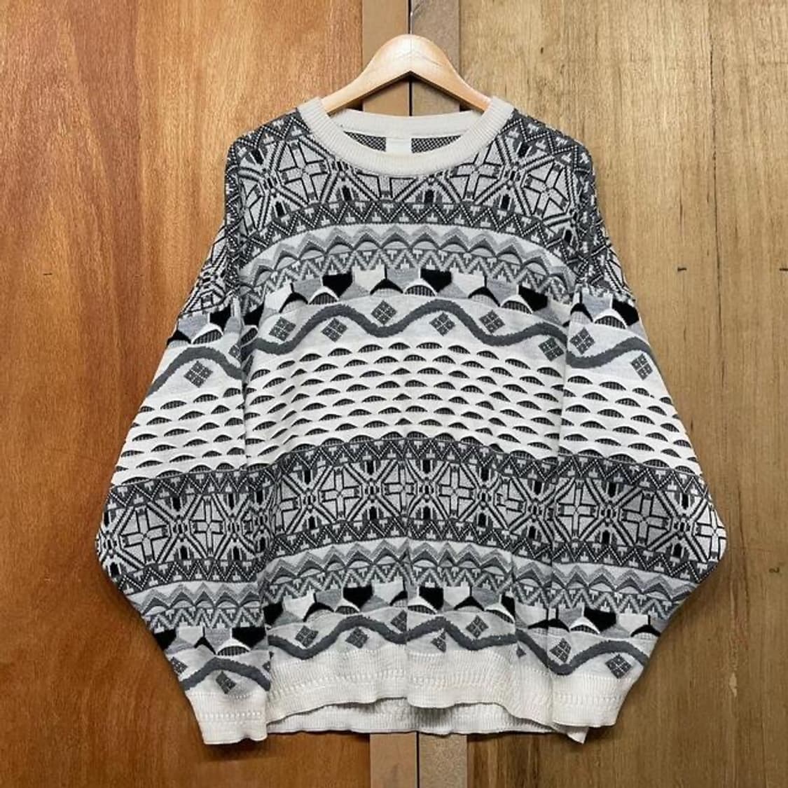 90's 입체 니트 (XL)  상품이미지1