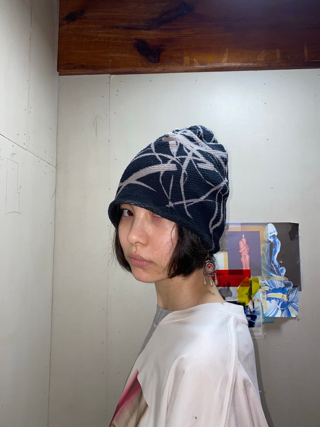 [노휴머only] wwwyred 그래픽비니(one of a kind) 상품이미지1