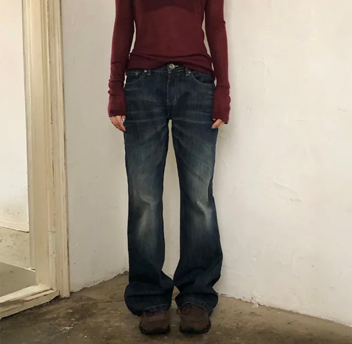 ootj 루프온 데님 부츠컷 M 상품이미지1