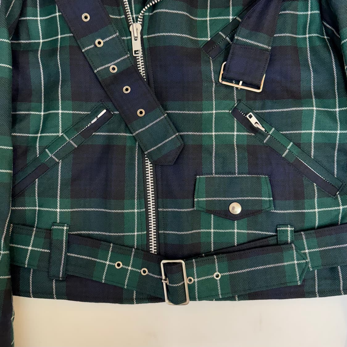 꼼데가르송 체크 모터사이클 자켓  상품이미지5