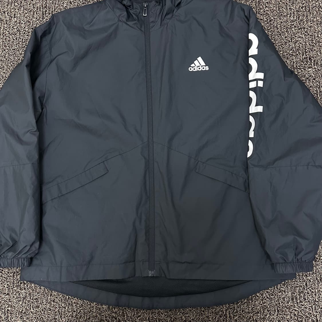 아디다스 경량 바람막이 자켓 블랙 S 상품이미지3