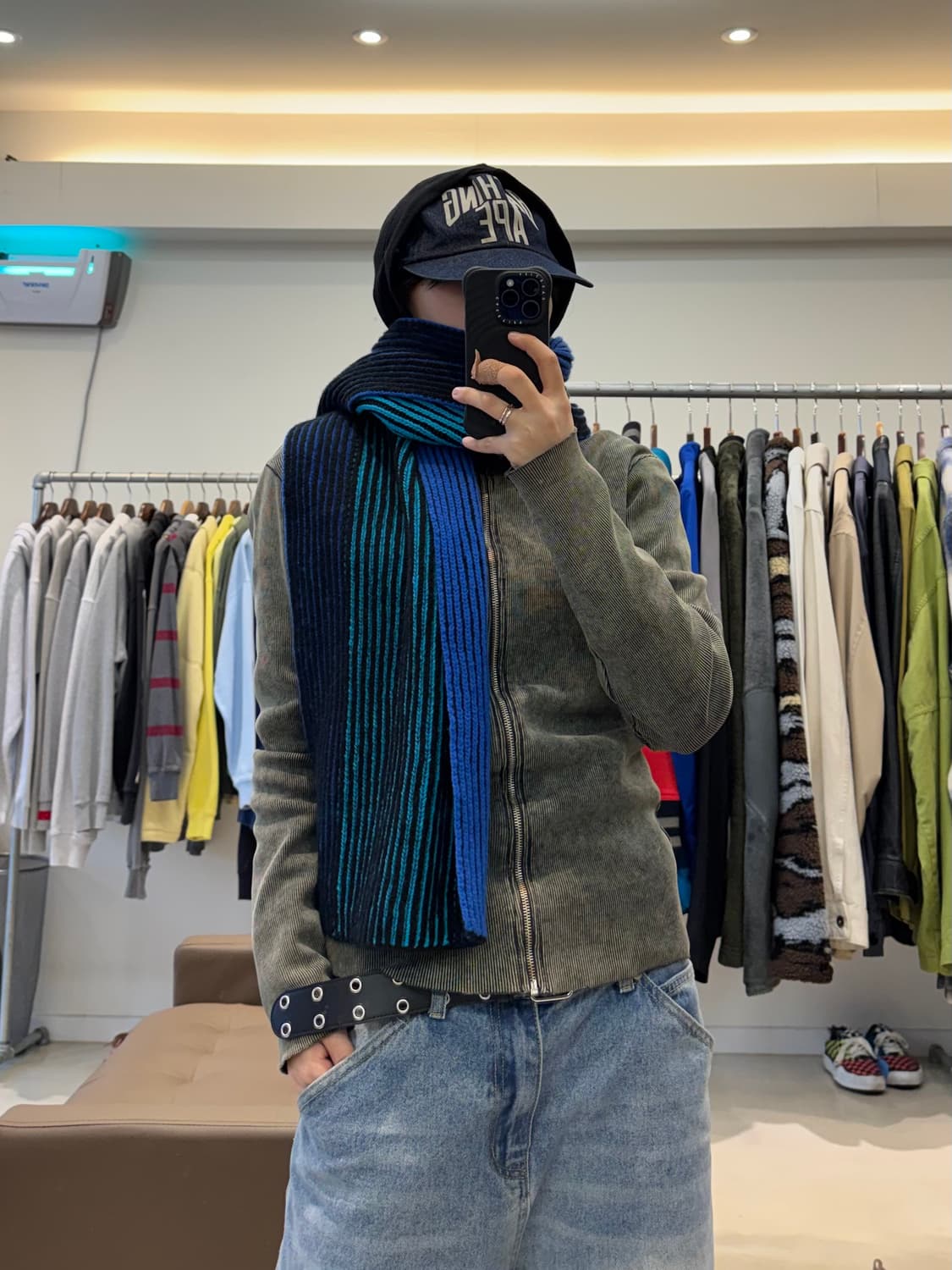 폴스미스 스트라이프 니트 머플러 상품이미지7