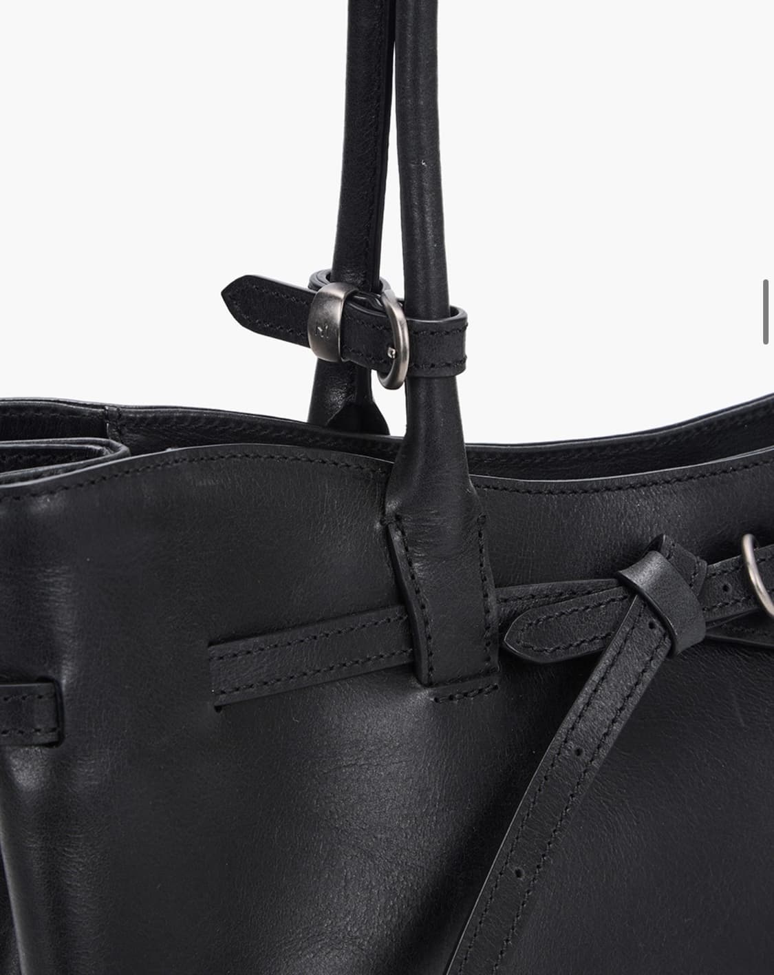 GRANDMA USED SHOULDER BAG_black pull-up 상품이미지5