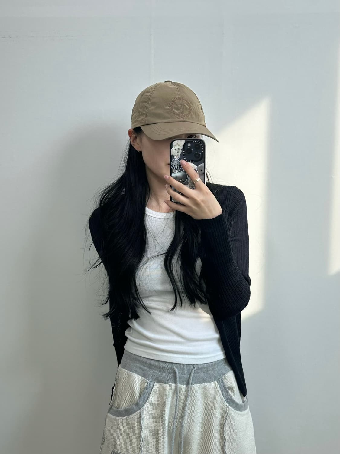 마땡킴 카키 나일론 볼캡 상품이미지2