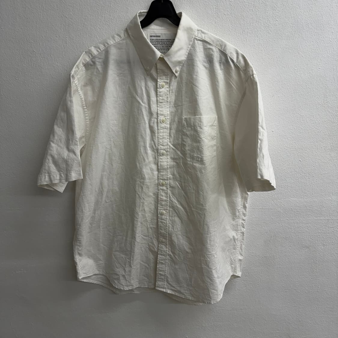 유니폼브릿지 반팔 셔츠 화이트 L 상품이미지1