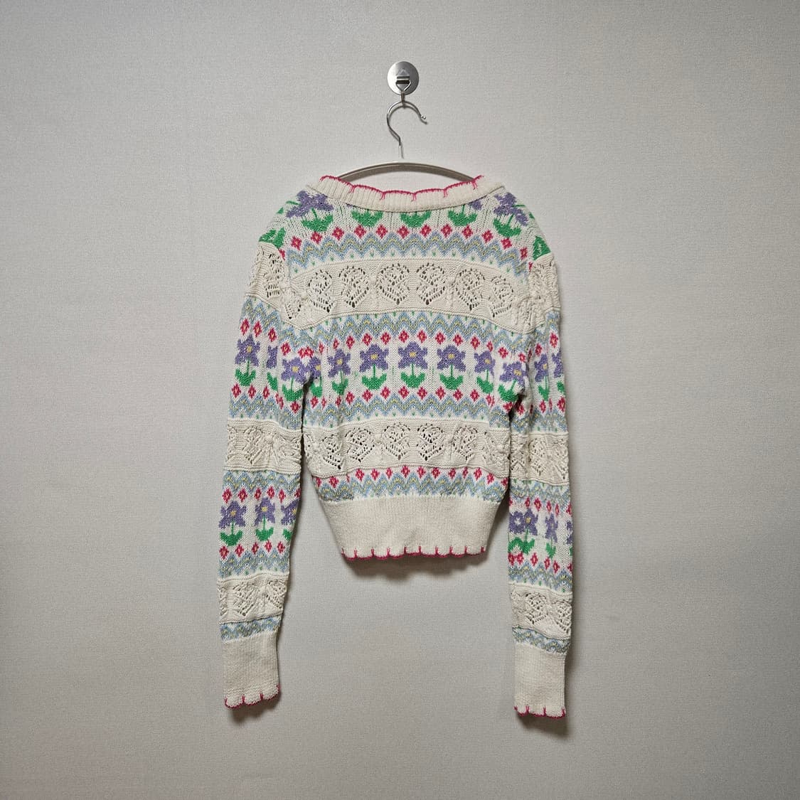 자라 코튼 플라워 가디건 (한혜진 착용) 상품이미지7