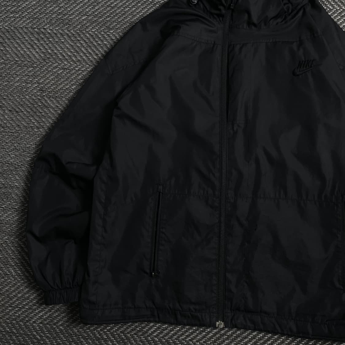00s 나이키 올드스쿨 언발란스 윈드 바람막이 자켓 블랙o 4300 상품이미지3