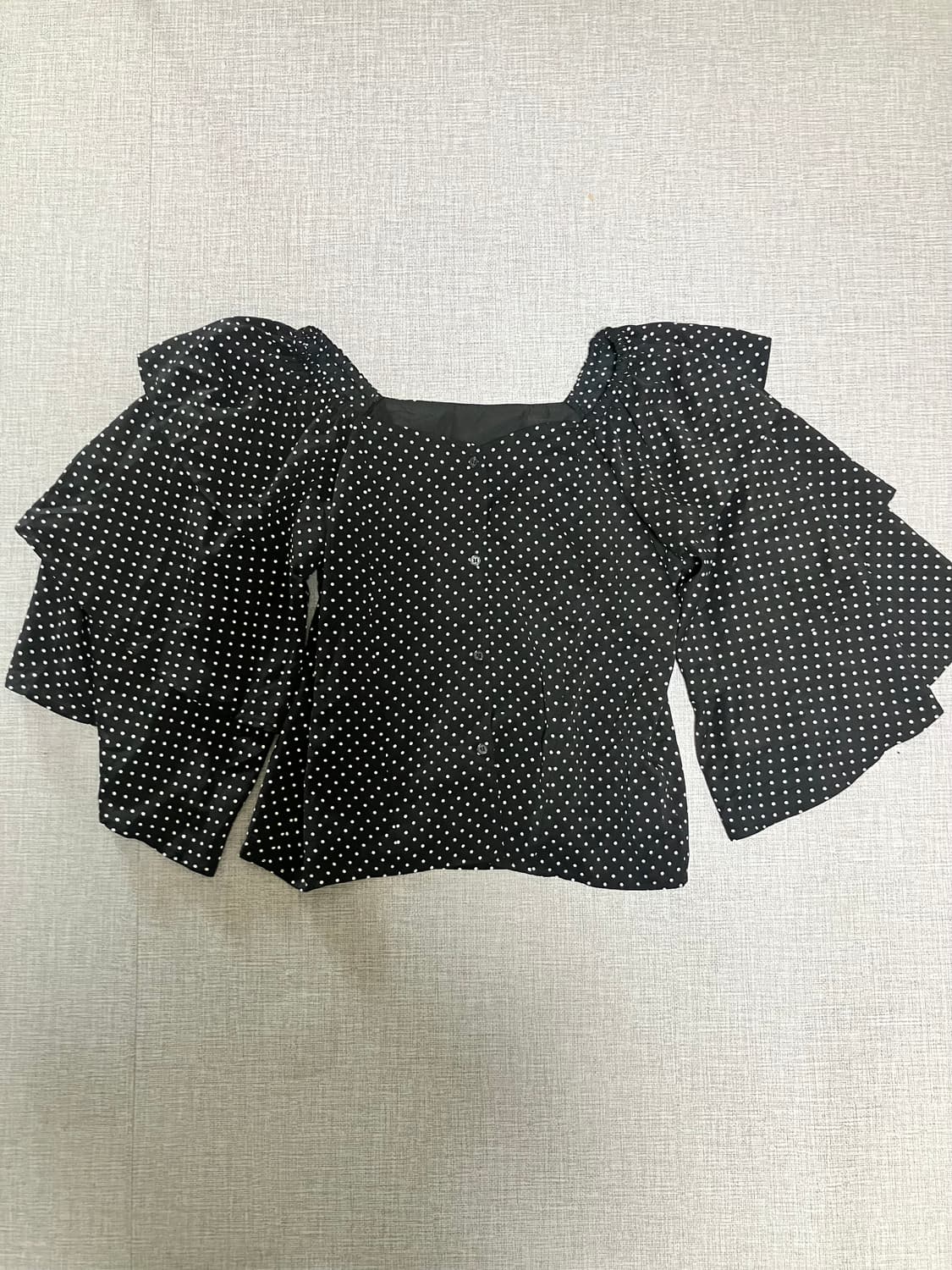 일본빈티지 Majesticlegon 하구미모리걸 땡땡이 도트블라우스 상품이미지1