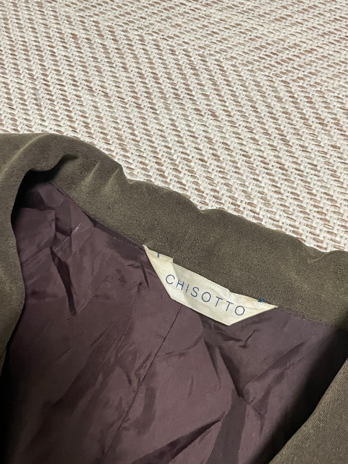 CHISOTTO 피치 워싱 코튼 더블브레스티드 자켓 J03275 상품이미지7