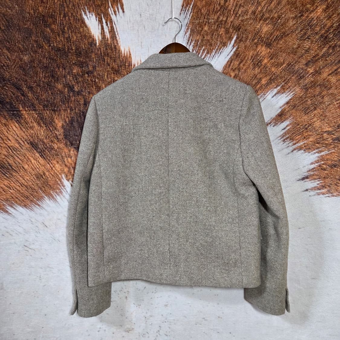 베이지 오트 더블 버튼 블레이저 숏자켓 상품이미지4