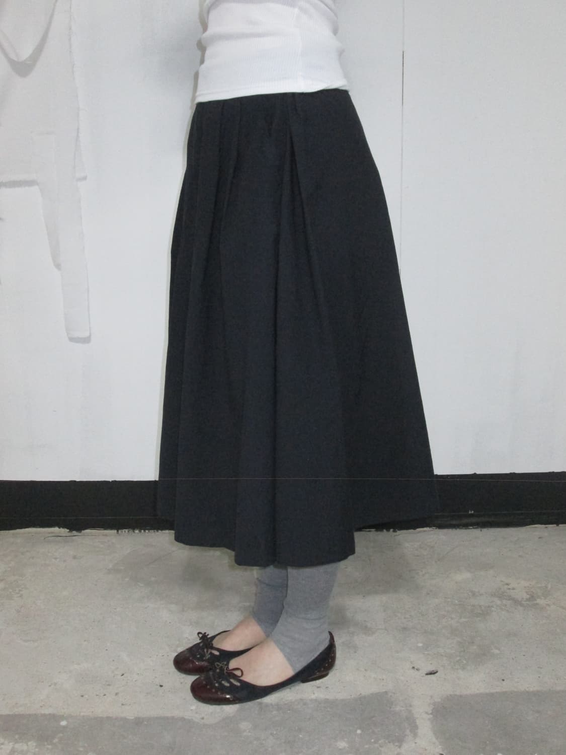 Vintage Pleated Waist Skirt 상품이미지9