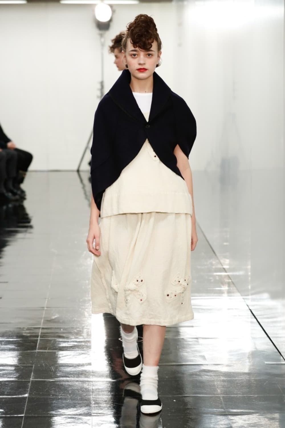 Fulling Wool Ribbon Cubic Skirt 상품이미지1