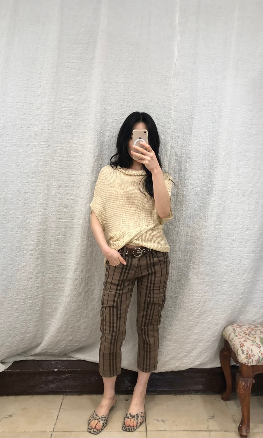 Burberry blue label check capri 상품이미지6