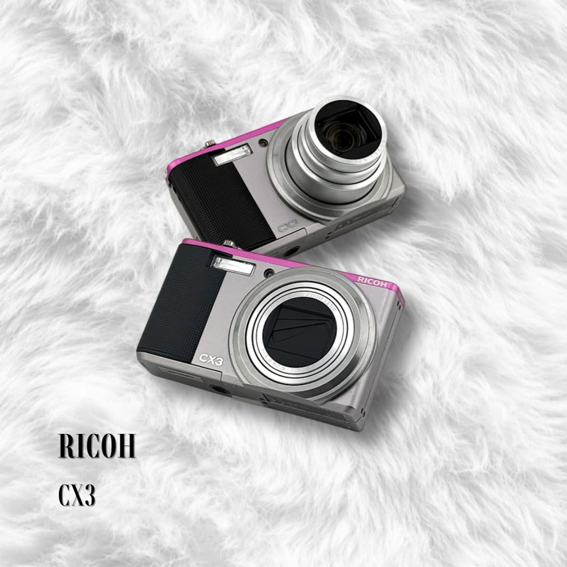 [리코감성] RICOH 리코 CX3 투톤 핑크 레트로 디지털 카메라 상품이미지1