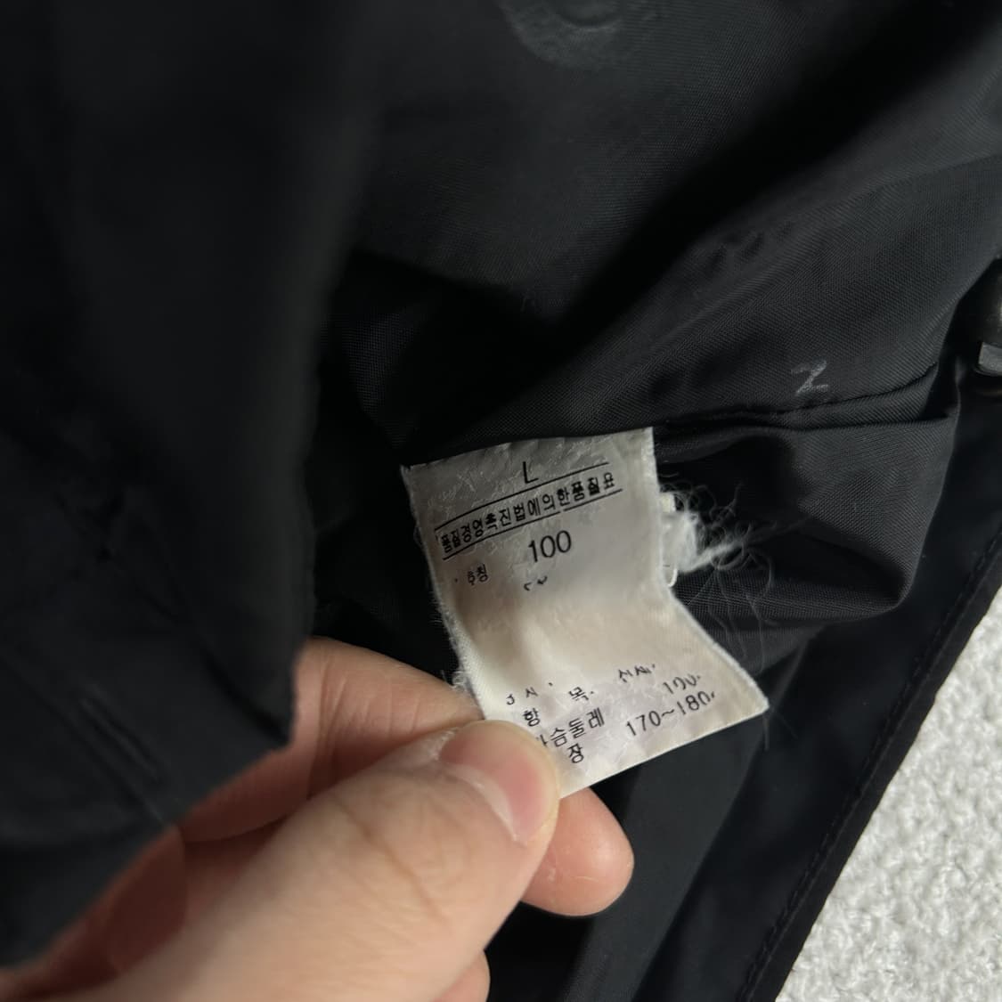 노스페이스 고어텍스 블랙 바람막이 100 상품이미지3