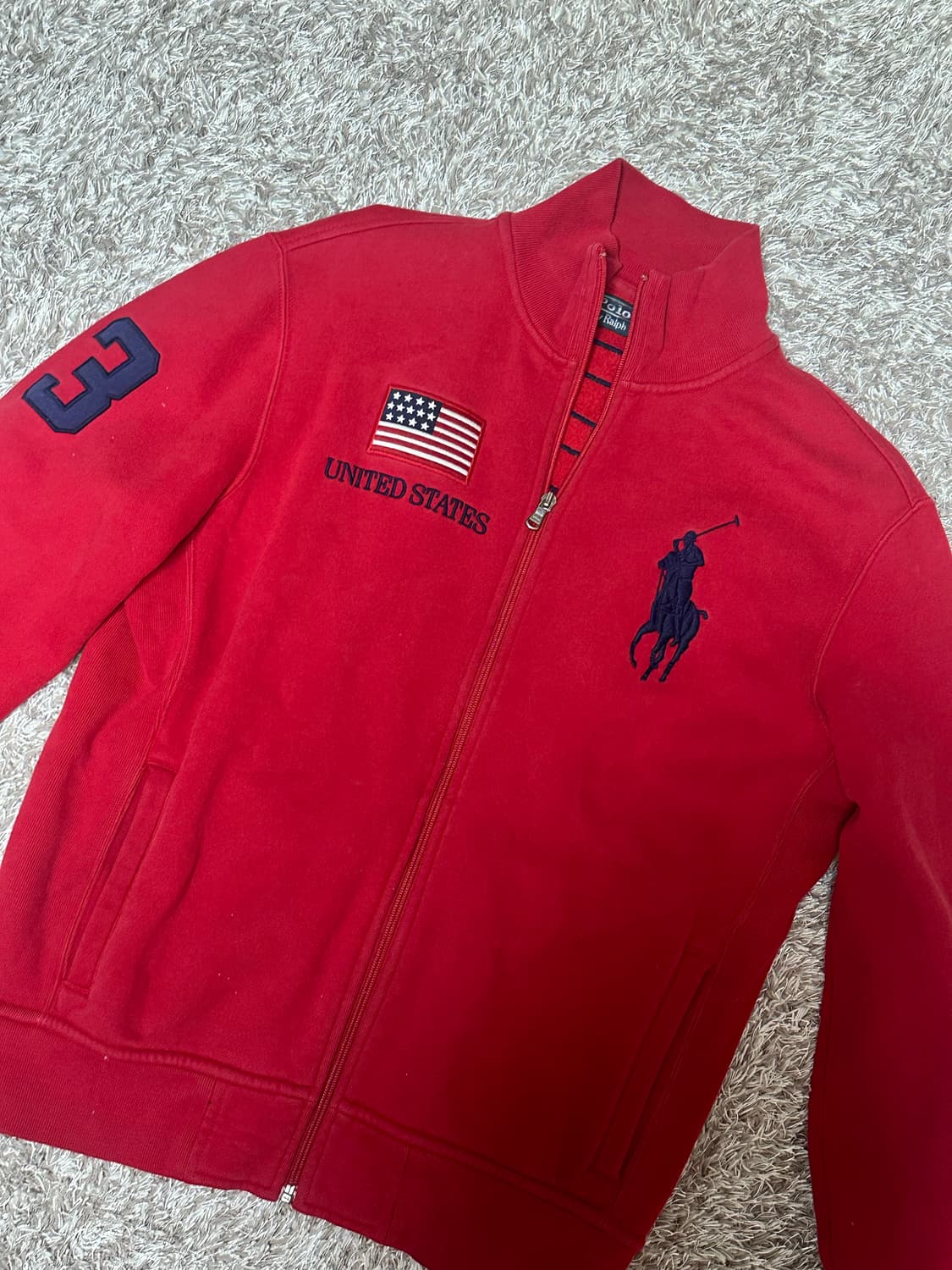 폴로 집업 성조기 폴로집업 상품이미지3