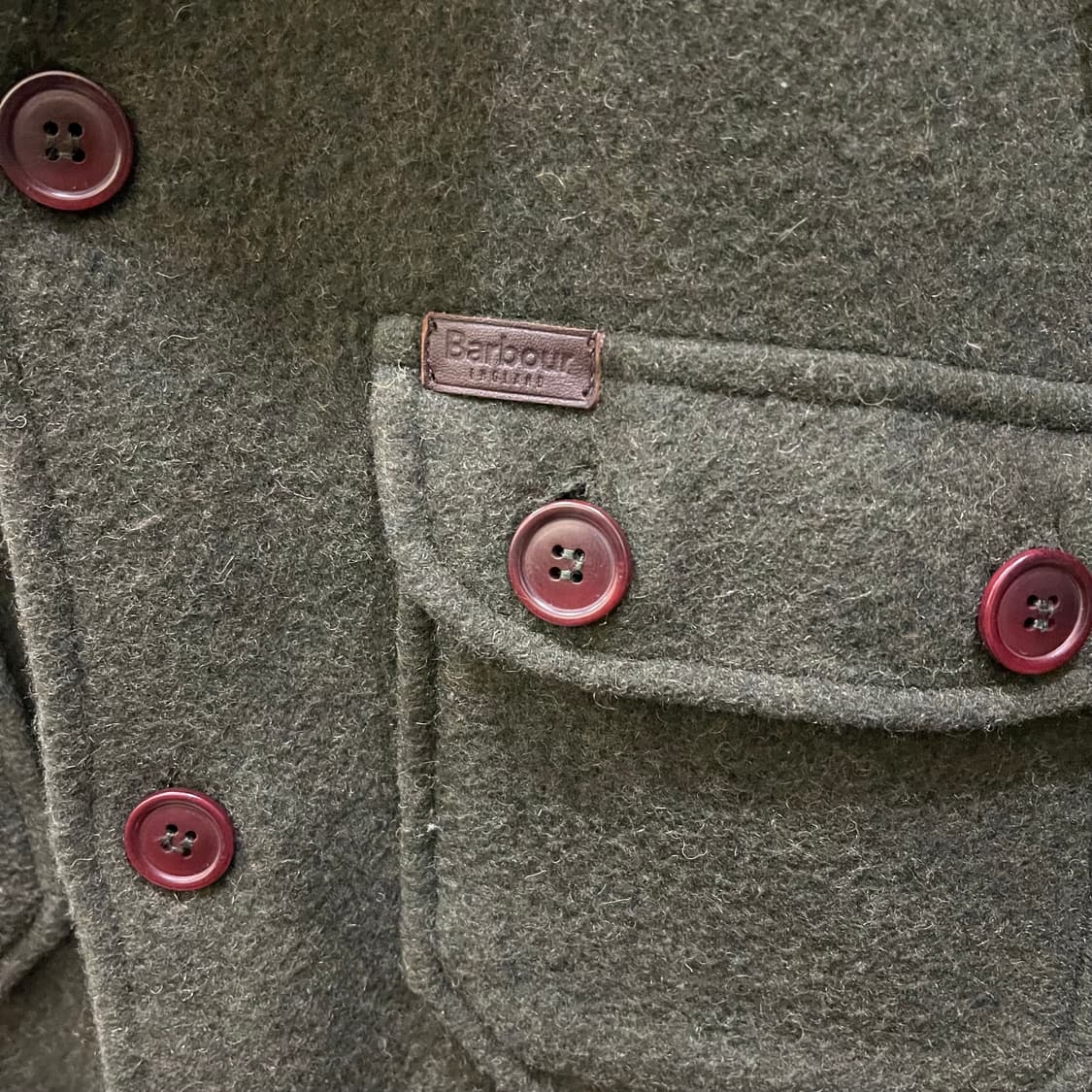 바버 모직 셔츠자켓 상품이미지5