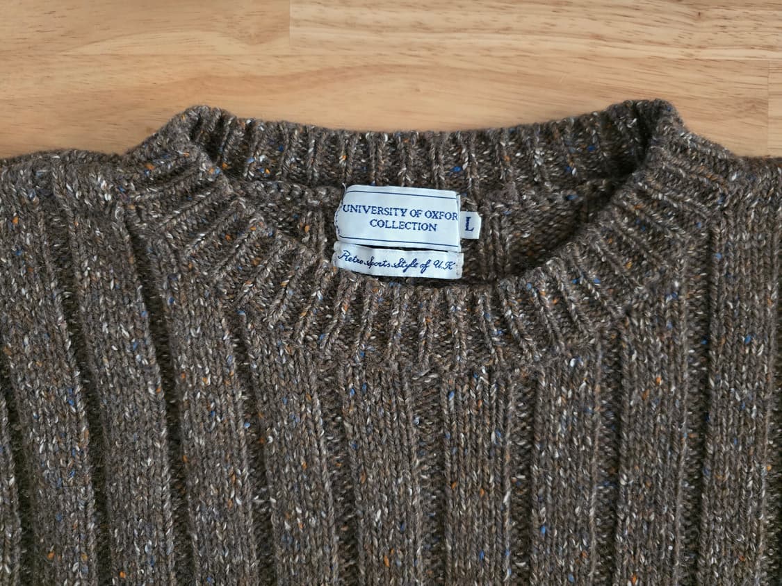 옥스포드 빈티지 네프 오버핏 울 니트 상품이미지2