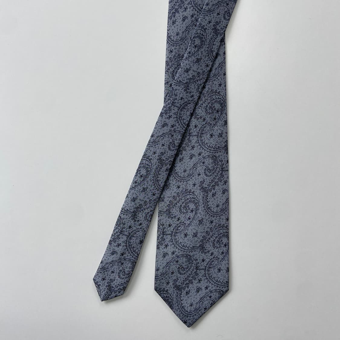 BALENCIAGA 발렌시아가 페이즐리 정품 명품 넥타이8.1cm 상품이미지1