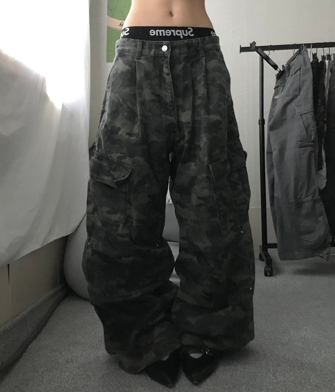 카모 와이드핏 카고팬츠 상품이미지5