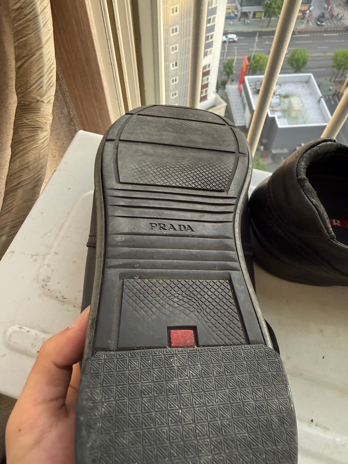 프라다 (프라다스포츠) 레더 컵솔 스니커즈 상품이미지5