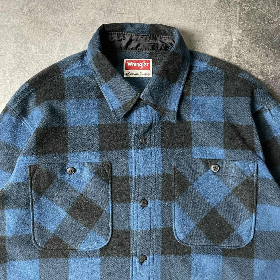 WRANGLER 랭글러 빈티지 블루 버팔로 체크 셔츠 A00328 상품이미지2