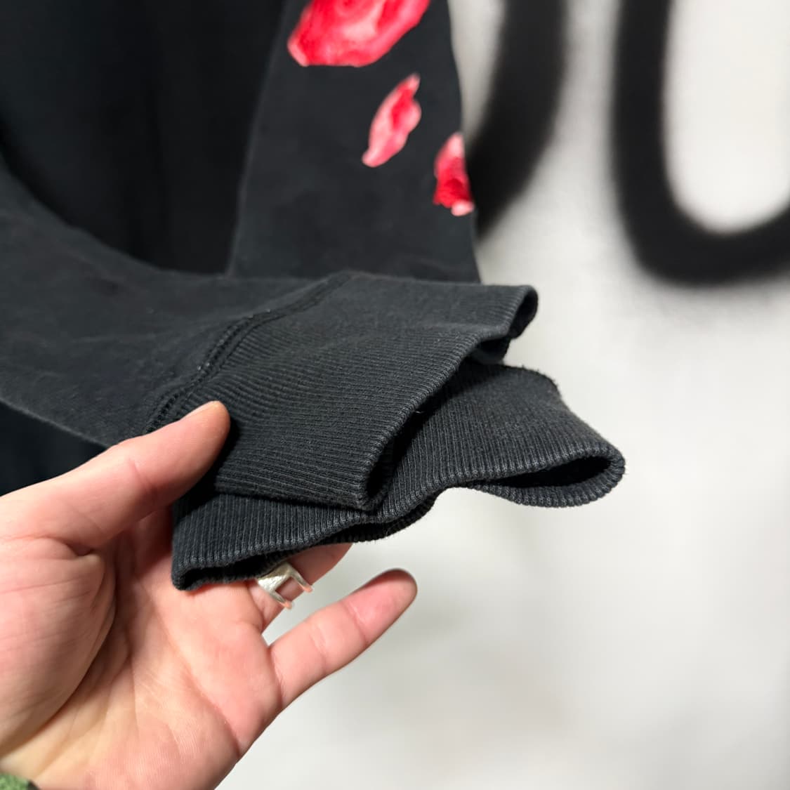 아워레가시 FW14 장미 로지스 스웻 셔츠 블랙 상품이미지4