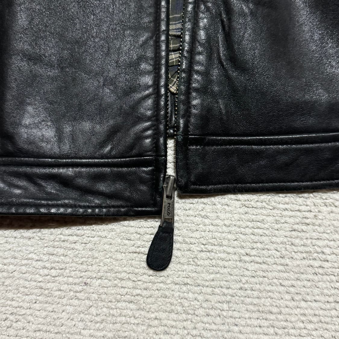 90s 폴로랄프로렌 블랙 레더자켓 M 상품이미지7