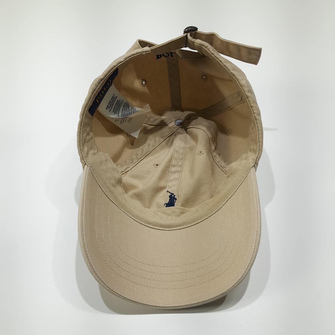 CL423 폴로 다크네이비 포니 베이지 볼캡 모자 상품이미지7
