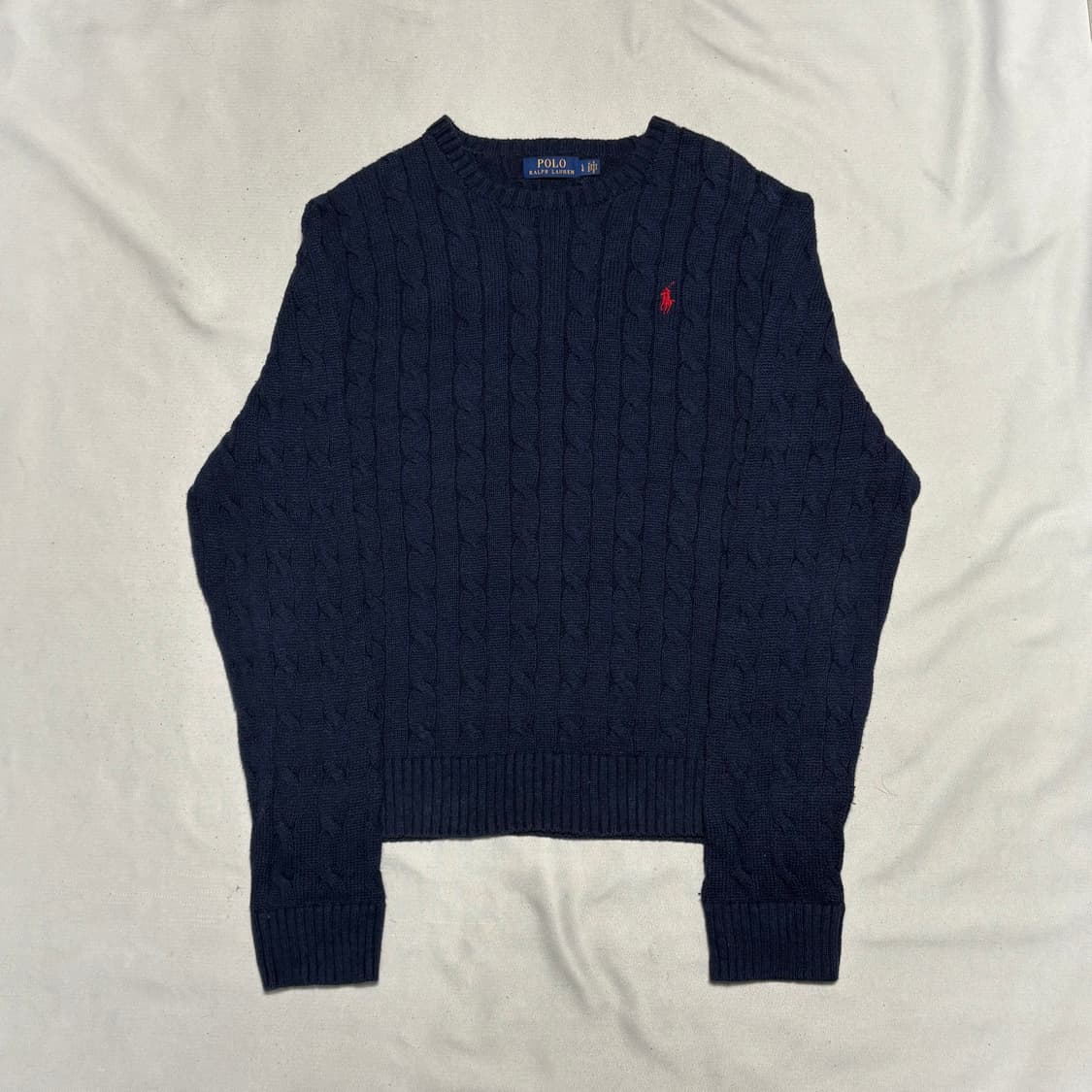 L 폴로랄프로렌 네이비 케이블 니트 상품이미지2