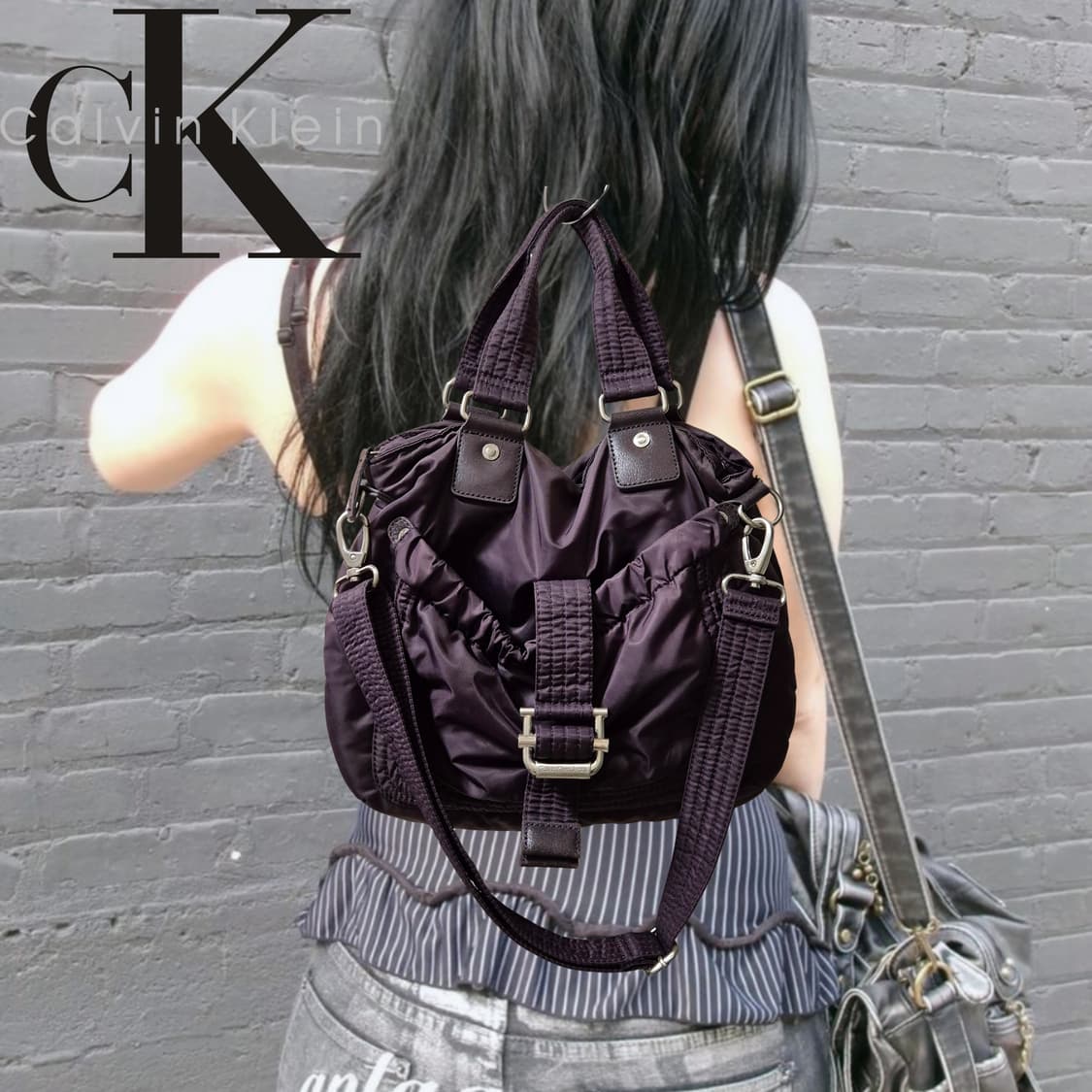 Calvin Klein Buckle Boston Bag 상품이미지1