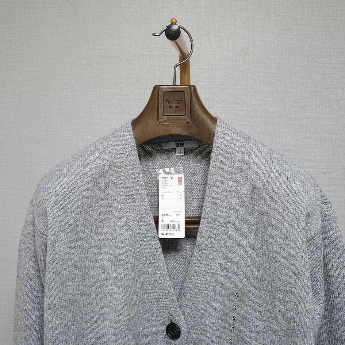 새상품 ( S ) 유니클로 헤비게이지 오버사이즈 가디건 상품이미지2