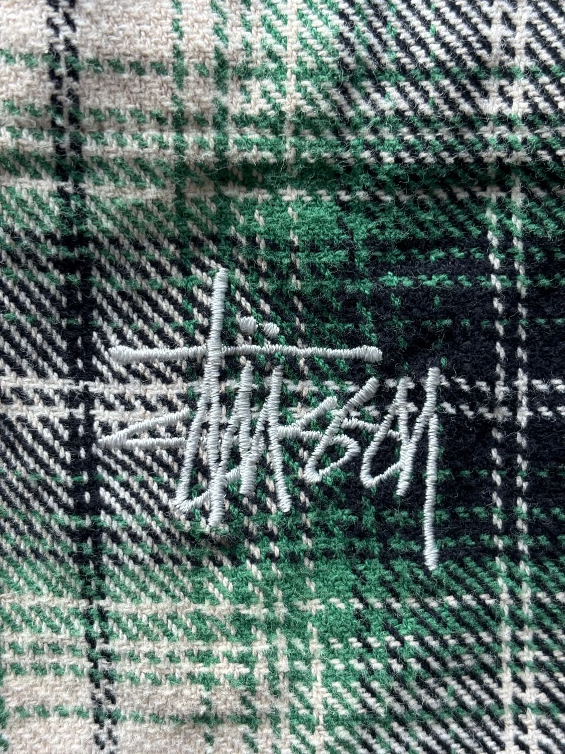 스투시 그린 체크 셔츠 상품이미지2