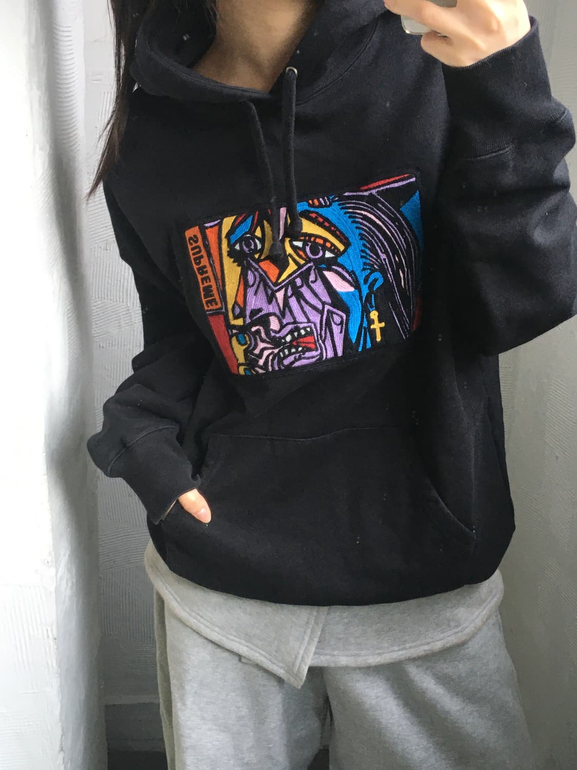 Supreme 슈프림 18FW 피카소 블랙 후드티 상품이미지2