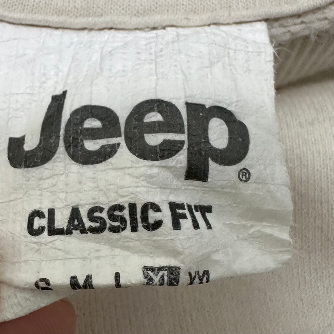 Jeep 지프 맨투맨 아이보리 XL 상품이미지3