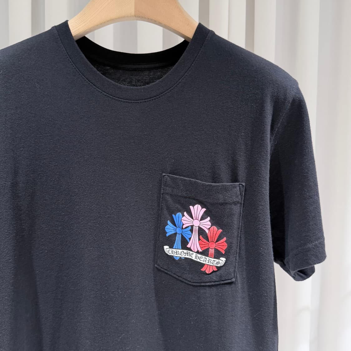 (A+/M) / 크롬하츠 크로스 멀티 세메터리 라운드 반팔 티셔츠 블랙 상품이미지3