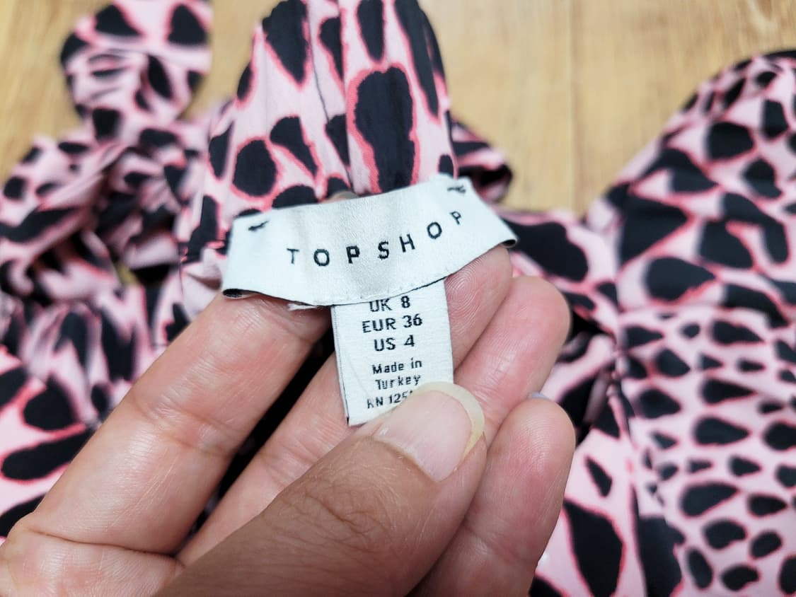 탑샵(TOPSHOP) 애니멀 플리츠스커트 55 새상품 상품이미지5