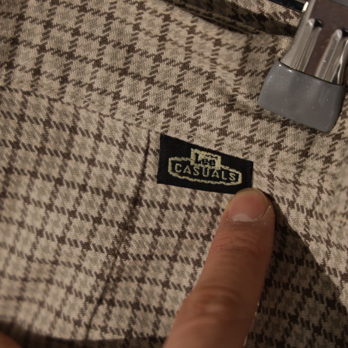 80s LEE 캐주얼 체크패턴 코튼 팬츠 상품이미지5