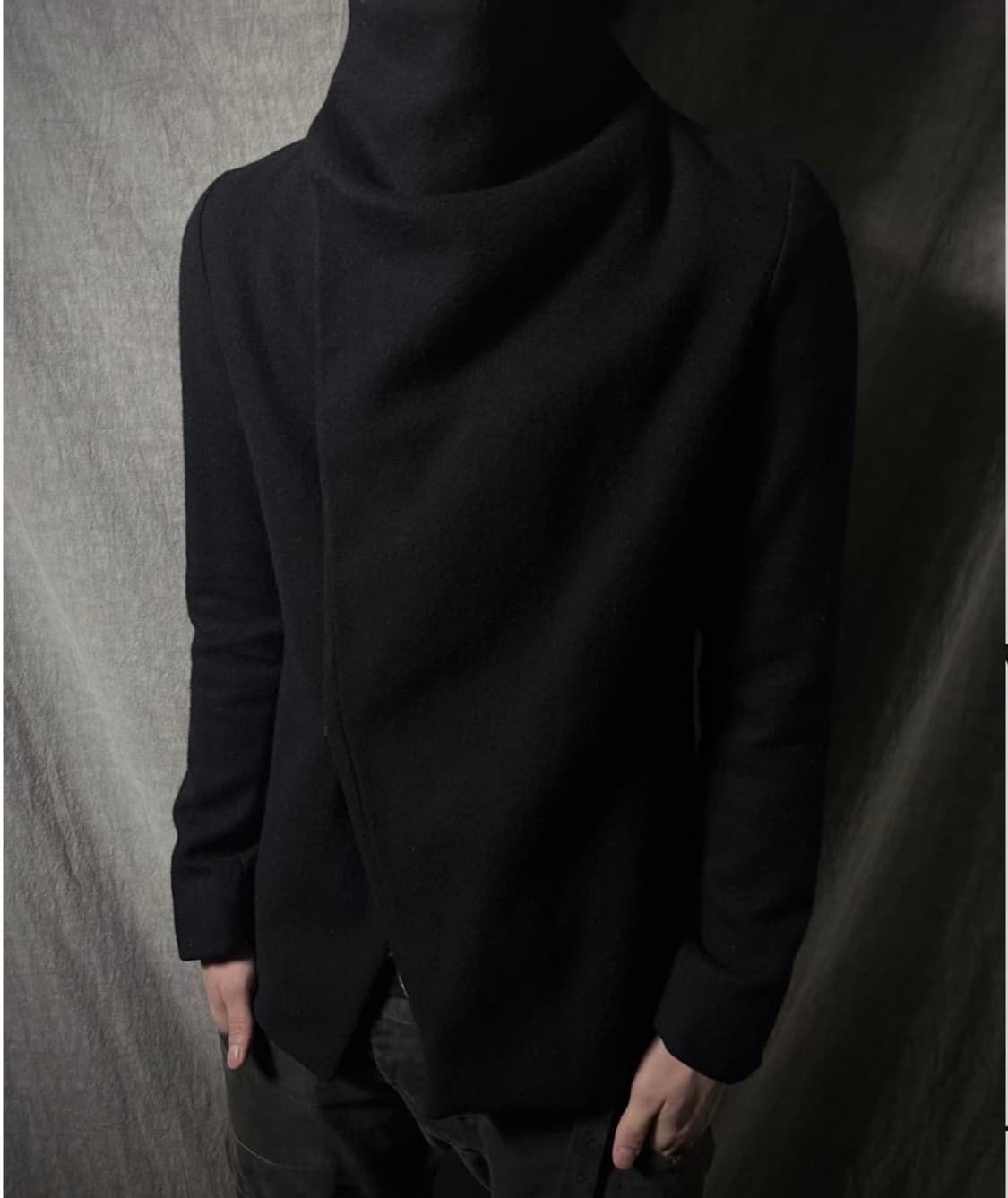 N4 Asymmetric High-Neck Wool Coat 상품이미지2