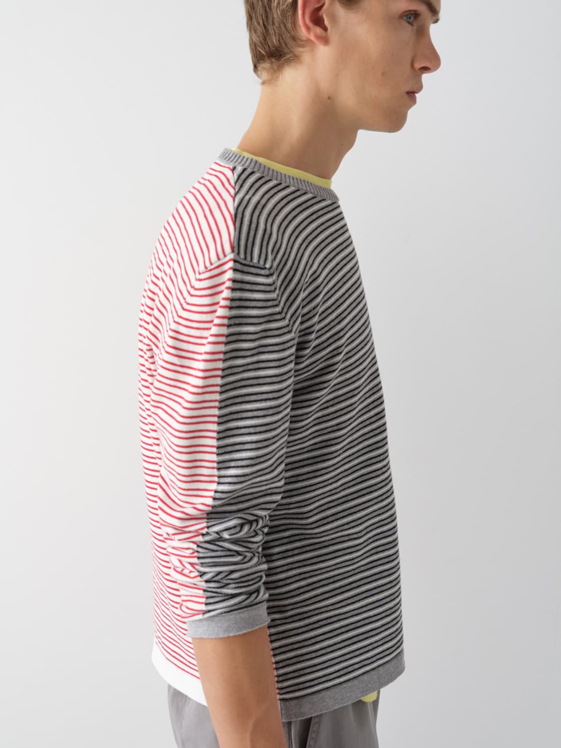 [S,M,XL]기마구아스 Pablo 스트라이프 니트/그레이 상품이미지5
