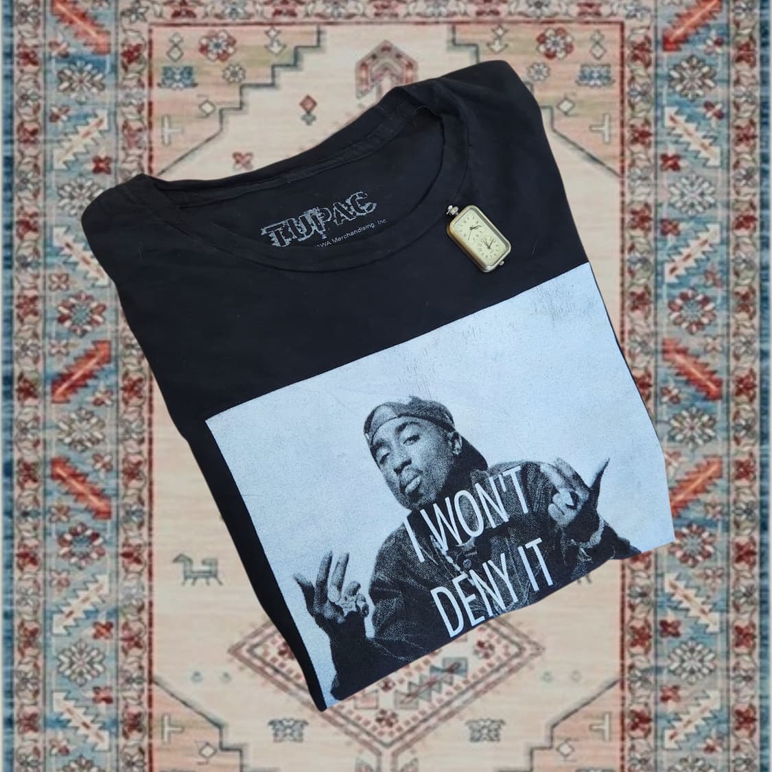 2PAC 빈티지 그래픽 티셔츠 (XS) 상품이미지3