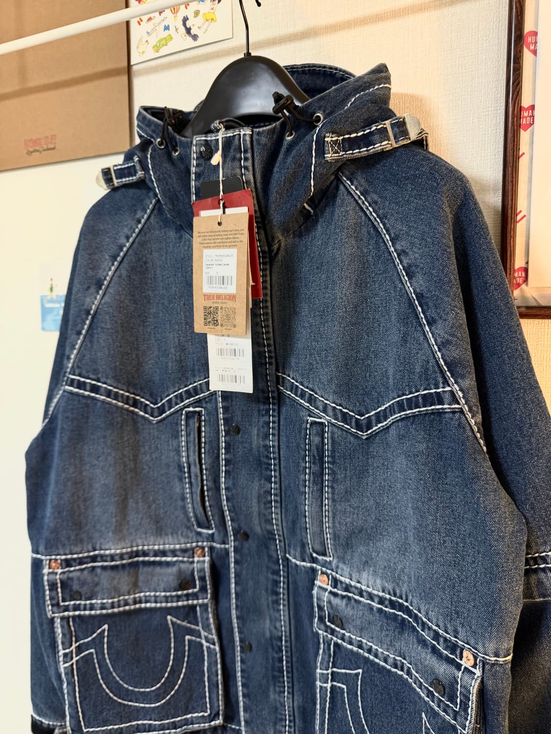 (새상품)트루릴리전 x 페치 세퍼레이트 후드 자켓 인디고 상품이미지2