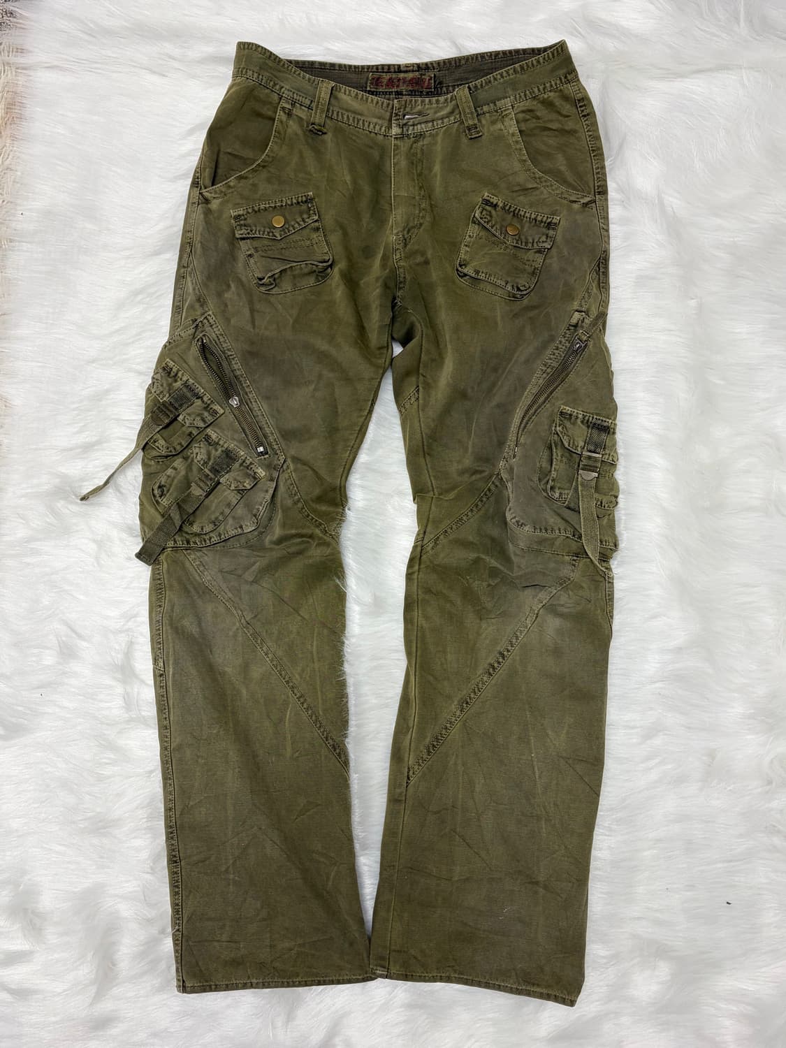 밀리터리 오네갸루 호피 카고바지 00s 코디세트 상품이미지8