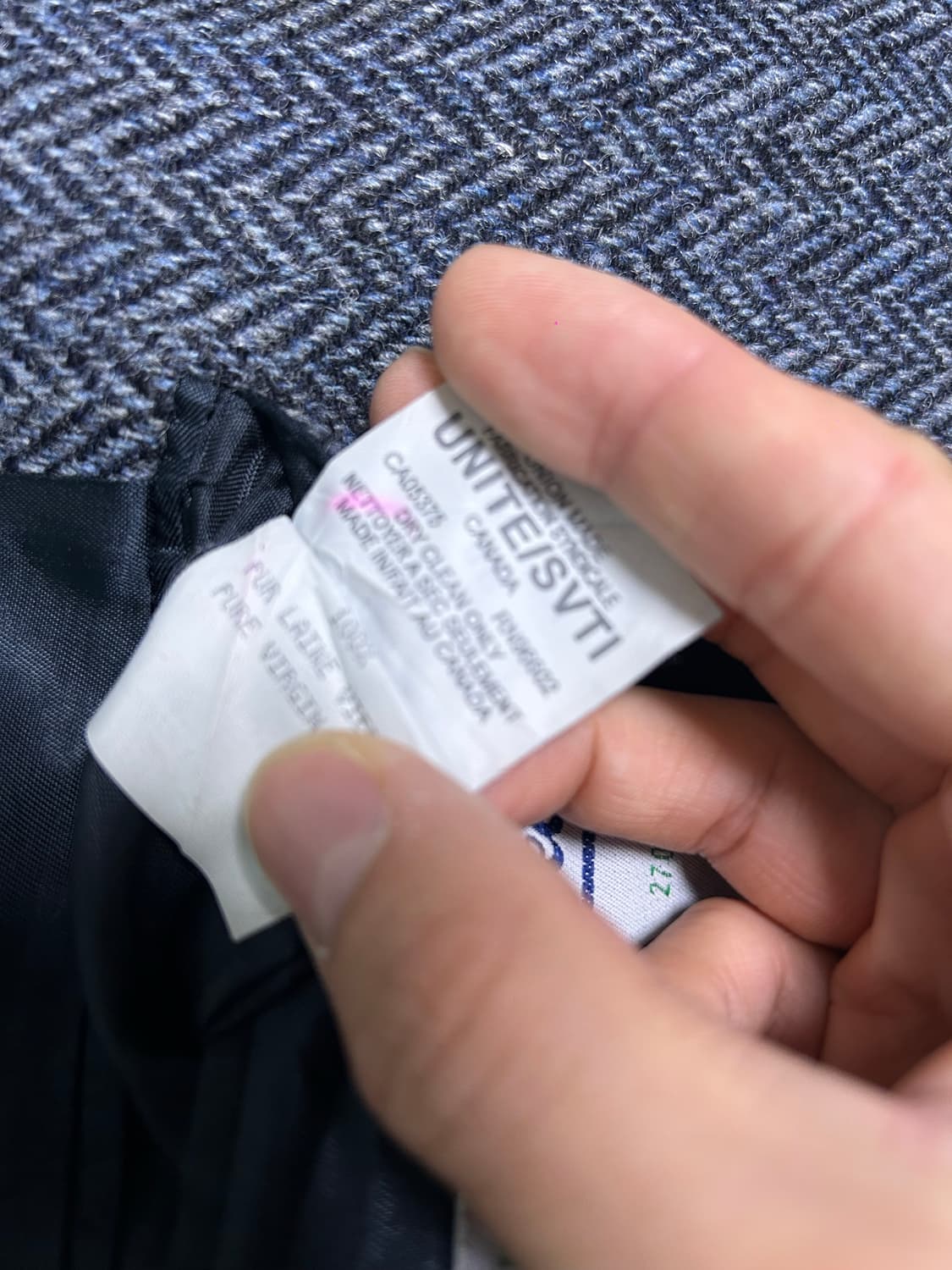 캐나다제 해리스트위드 블레이저 사이즈 105~110 상품이미지5