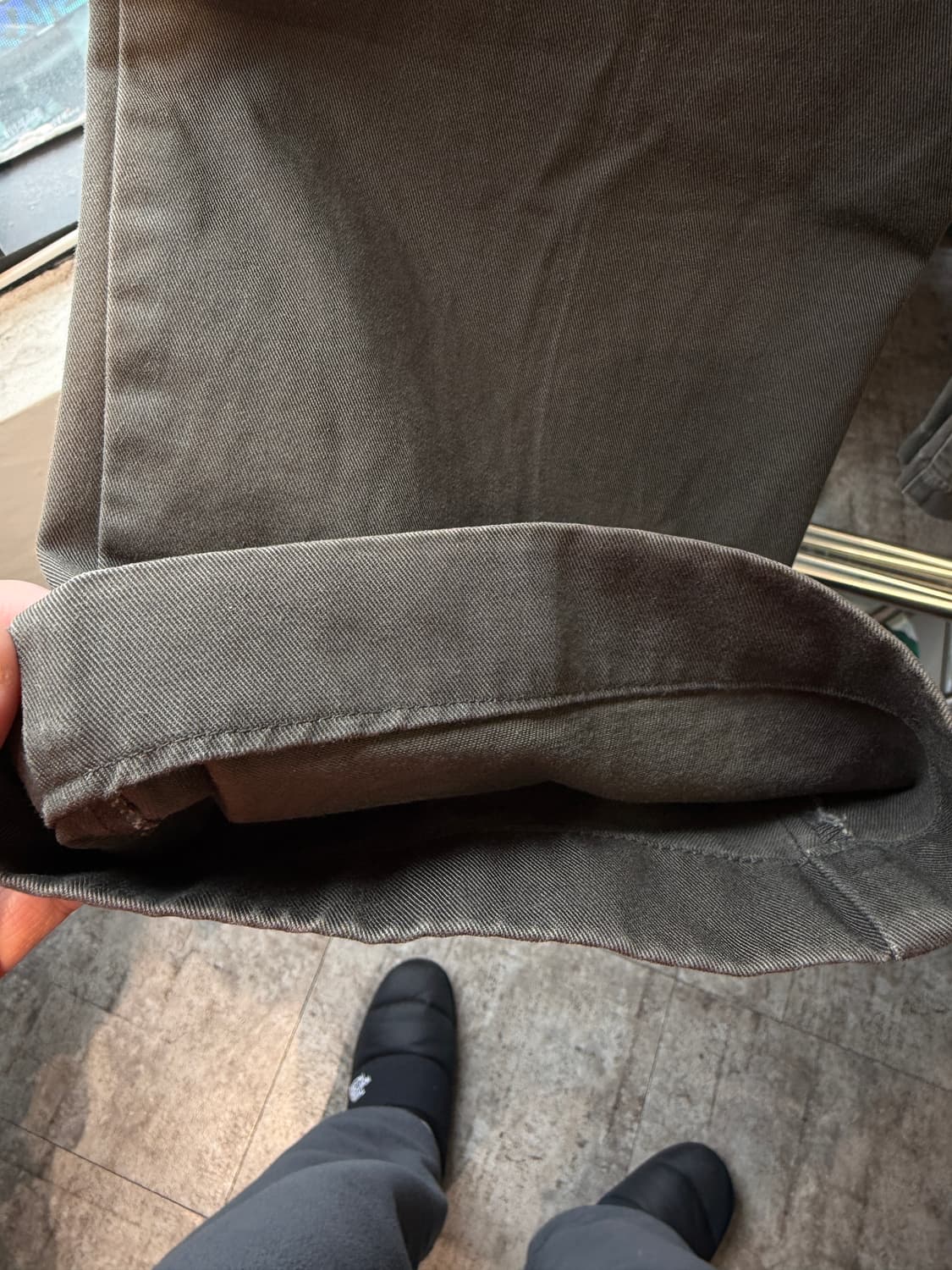 90s Ralph Lauren 워시드 그린치노 팬츠 상품이미지8