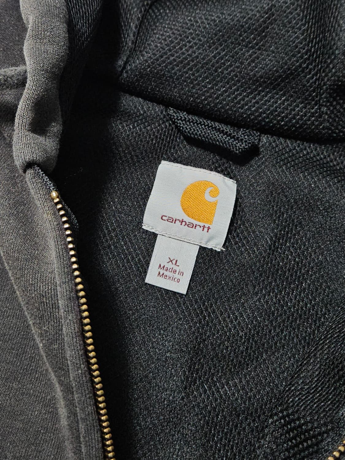 칼하트 썬페이딩 하드페이딩 써멀 와플 후드집업 XL 상품이미지5