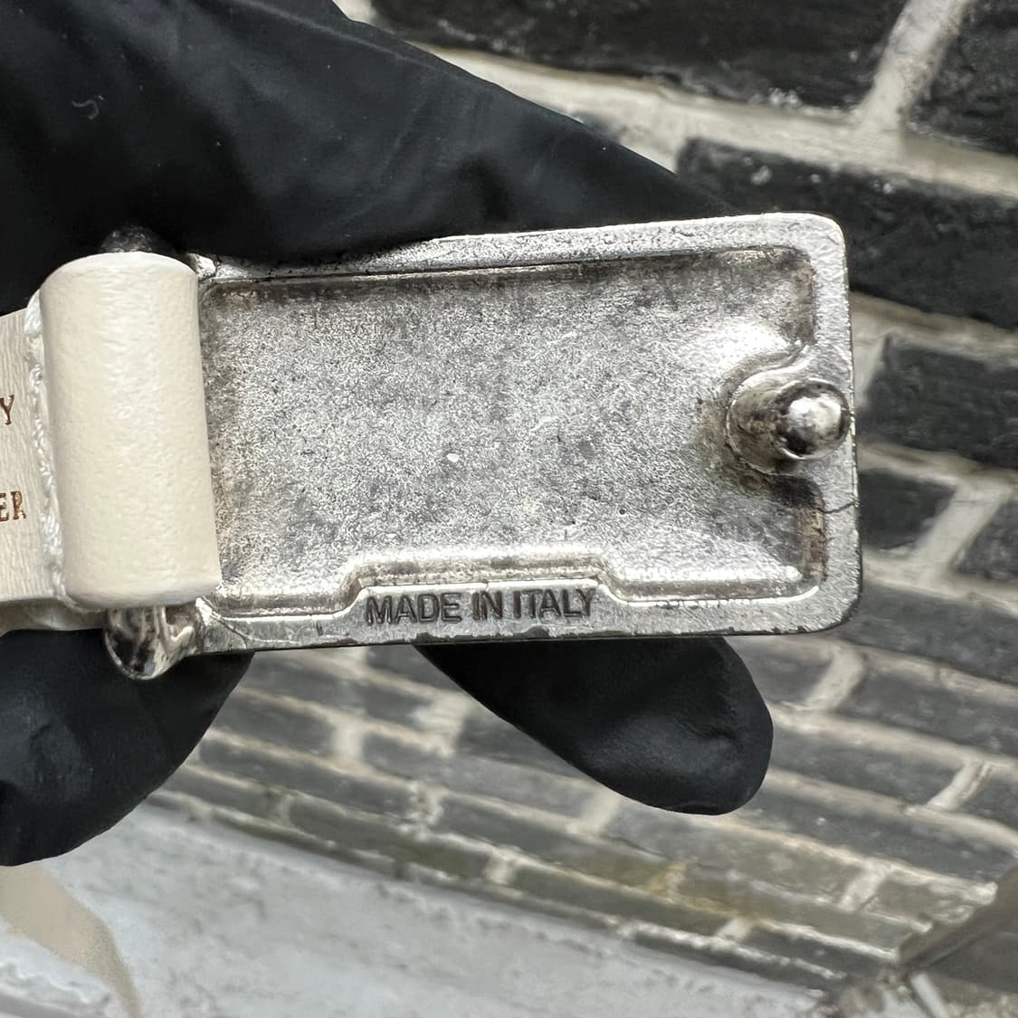 디젤 해머드 실버 버클 벨트 상품이미지5