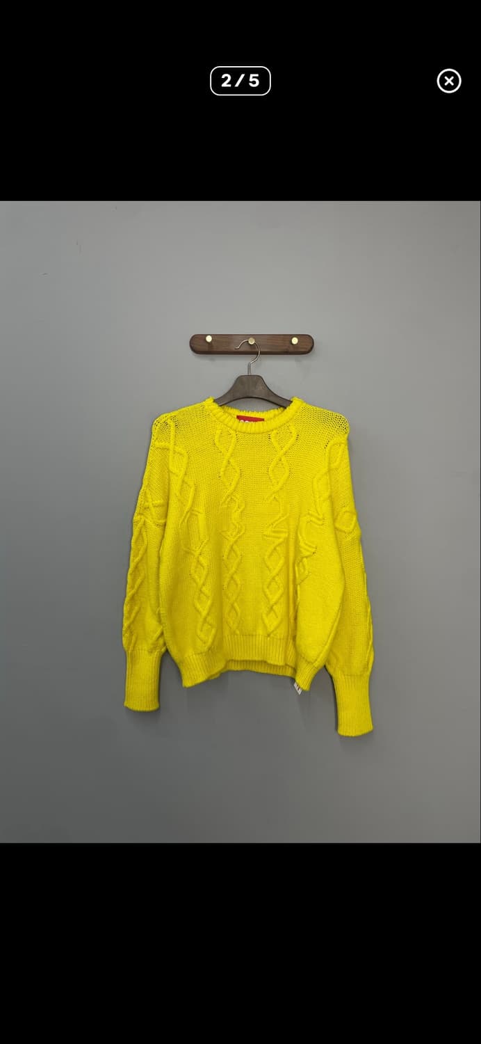 032c 하드기어 피어싱 옐로우 니트 A3676 상품이미지2