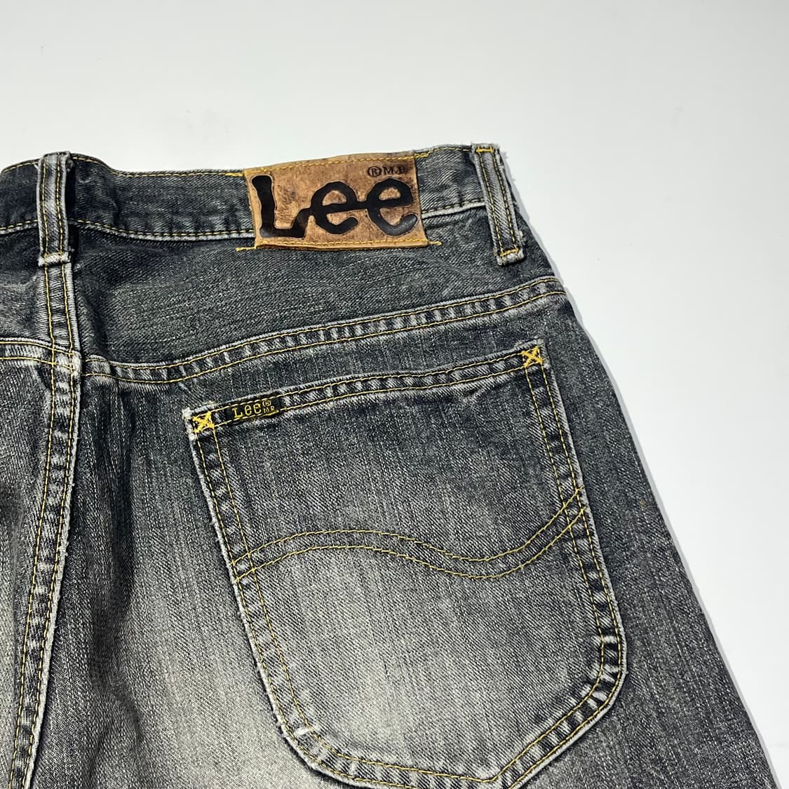 LEE 흑청 워싱 데님 팬츠 상품이미지8