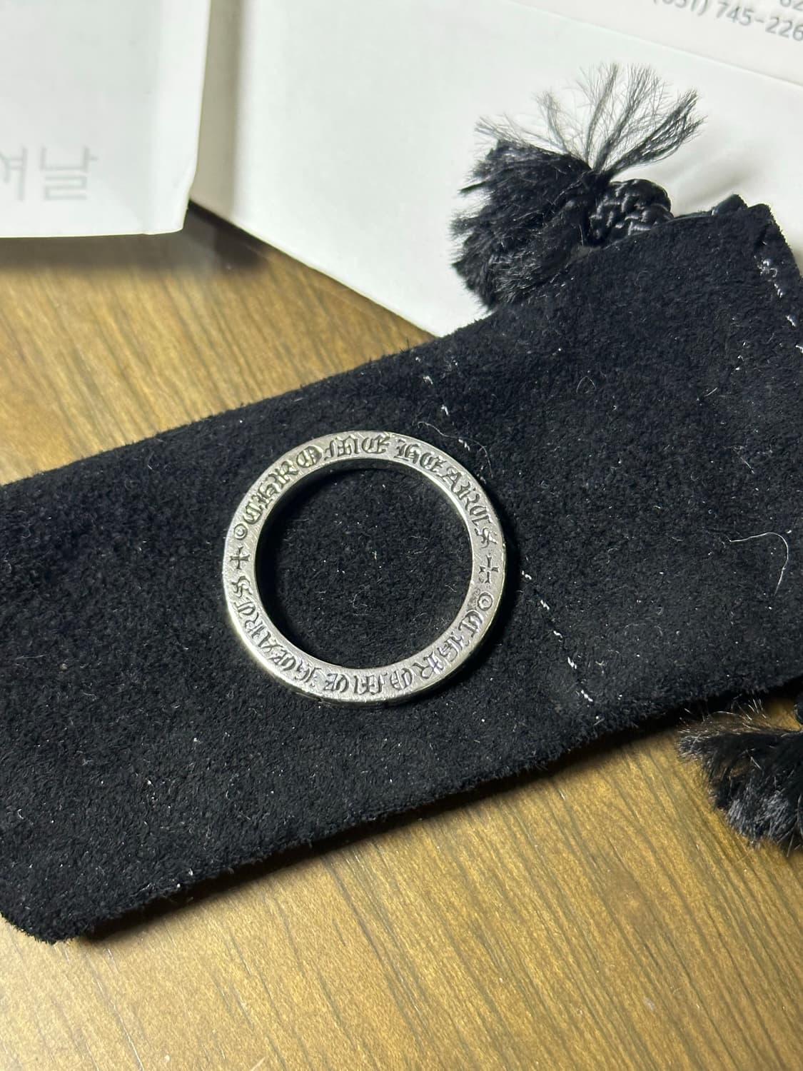 크롬하츠 3mm 퍽유링 매장구매 반지 18호 상품이미지6